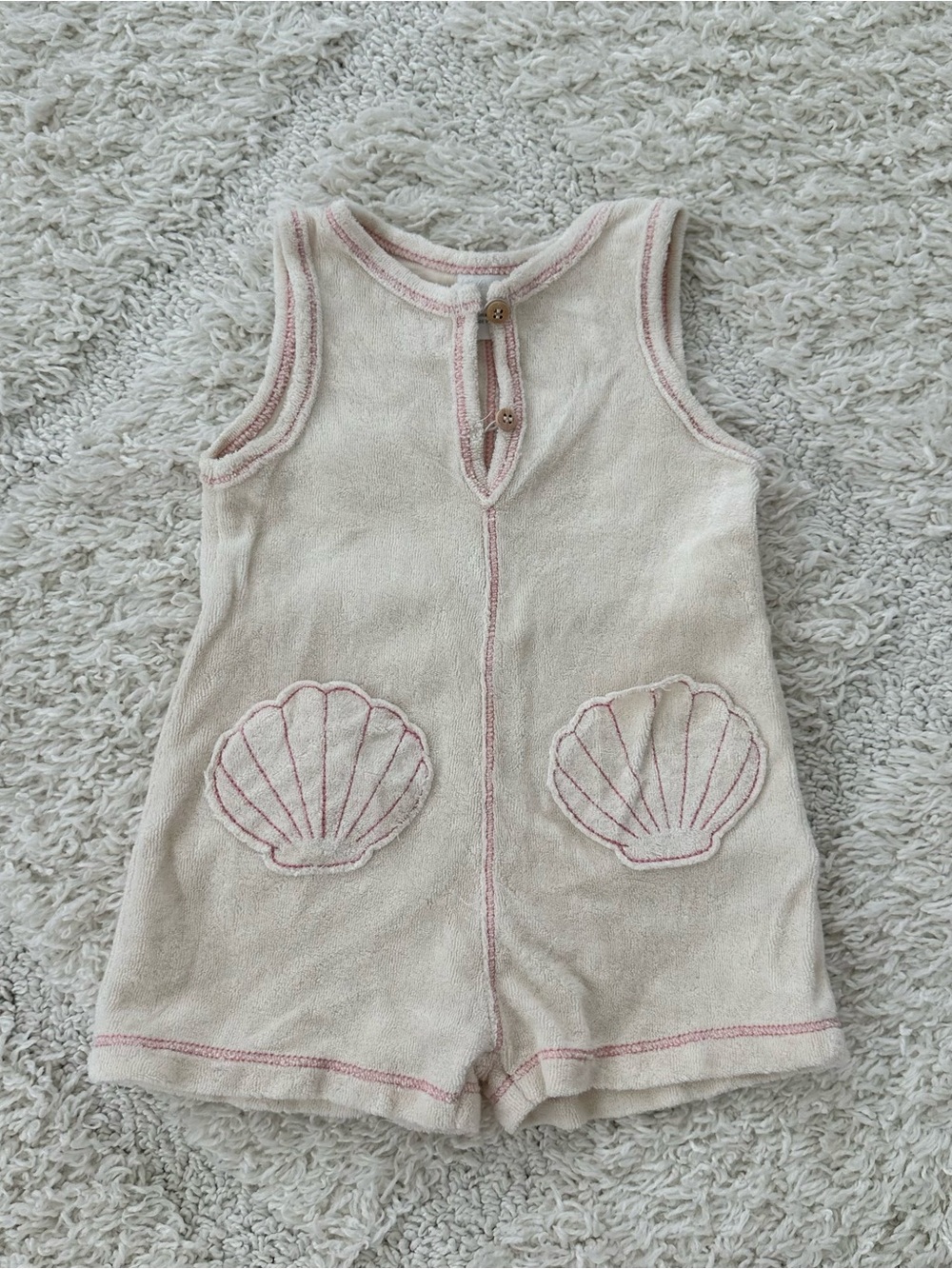 Zara Terry Seashell Romper